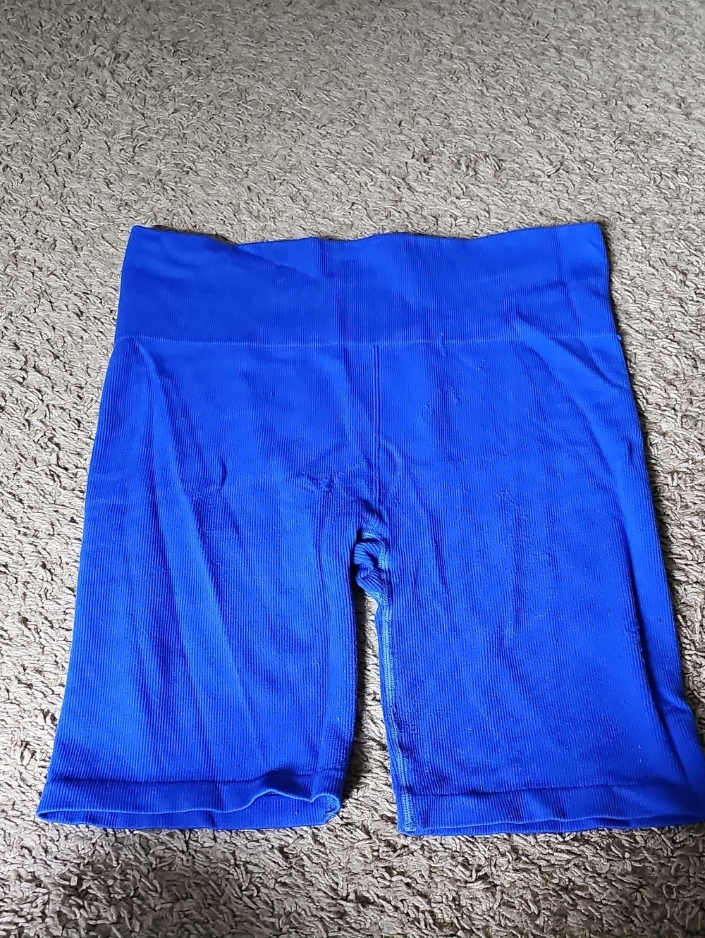 New Balance Cobalt Blue High-Waist Bike Shorts